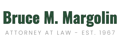 A logo for bruce m. margolin attorney at law