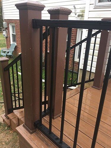 TimberTech Deck With A Trex Signiture Rail — Decking Services in Wyncote, PA
