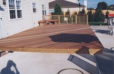 Finished Brown Deck - Decking Services in Wyncote, PA