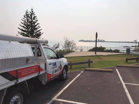 Work Vehicle with Water View — F & M Plumbers & Drainers In Kunda Park QLD