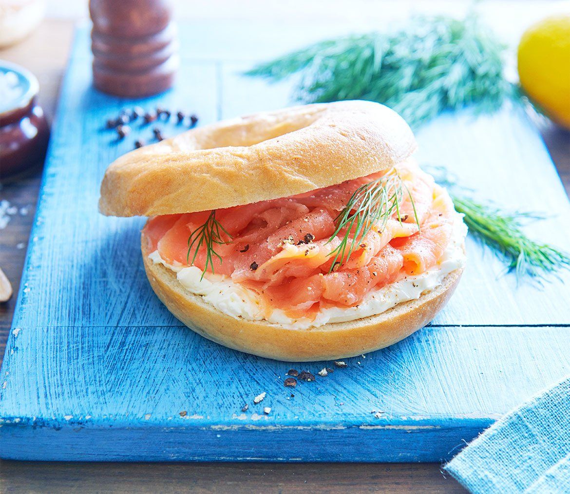 Scandi Smoked Salmon Bagel Sandwich