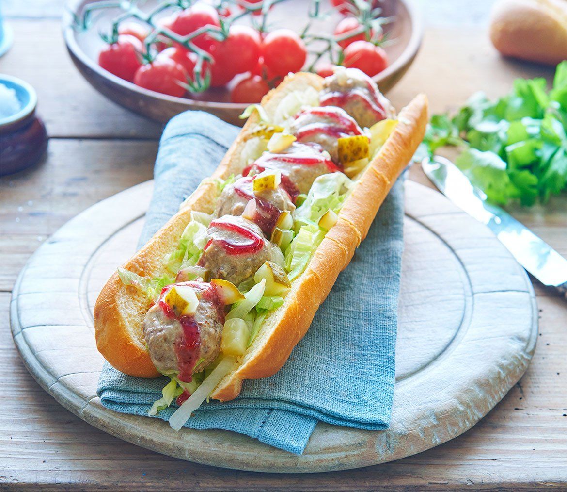 Scandi Meatball Sub Sandwich