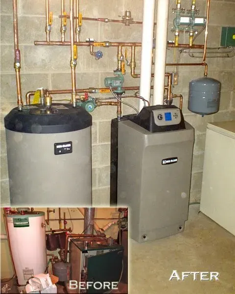 Before And After Repair — Warren, PA — A & B Heating & Sheet Metal Co. Inc.