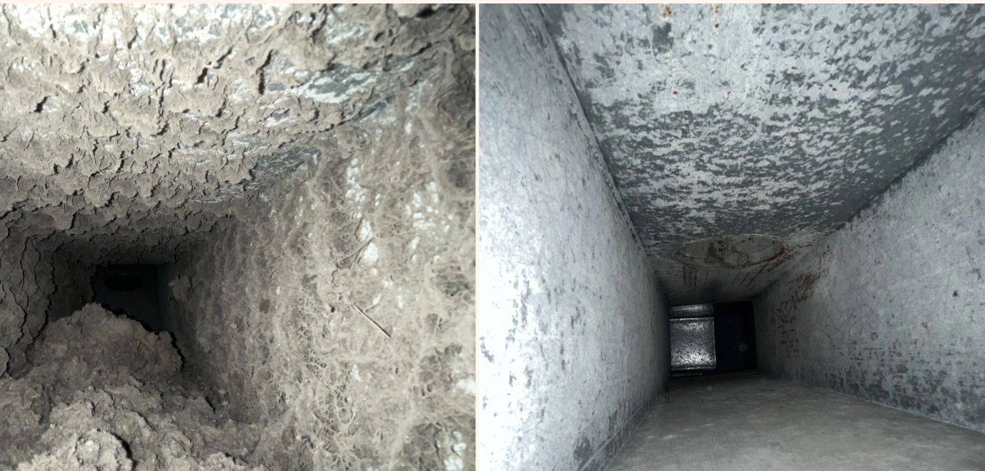 Dirty and clean air ducts