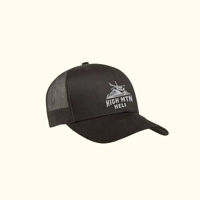 Black/Silver Snapback Hat
