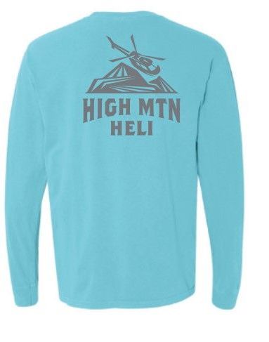 Lagoon Blue Long Sleeves Tee
