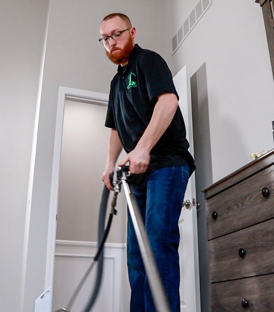 Cleaning Floor Using Vacuum — Taylor, MI — Green's Family Cleaning Services