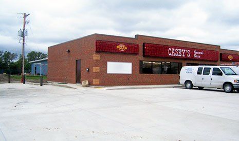 Concrete Parking Lot - Casey's General Store