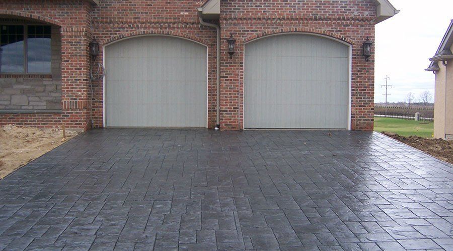 Stamped Concrete Driveway - Peoria, IL