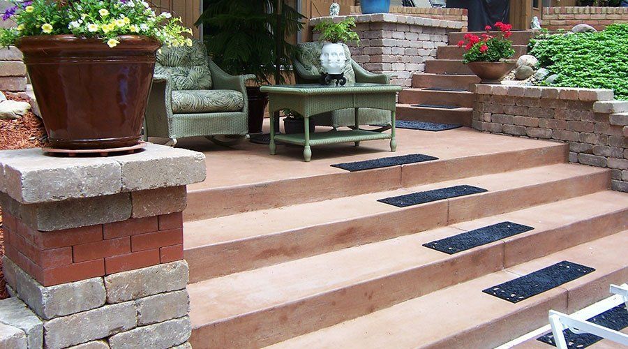 Colored Concrete Steps - Morton, IL