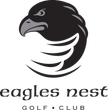 The logo for Eagles Nest Golf Club is in black with a transparent background.