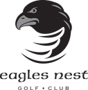 The logo for Eagles Nest Golf Club is in black with a transparent background. 