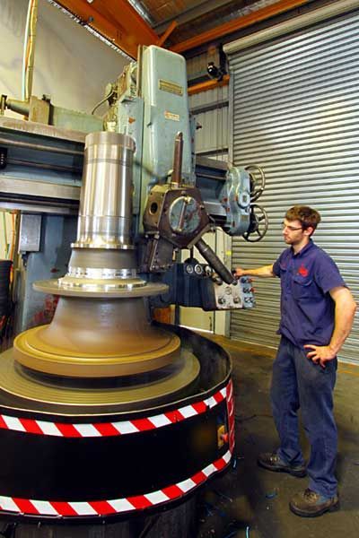 Man Standing in Front of the Machine — Brisbane, QLD — Mendham Engineering Pty Ltd