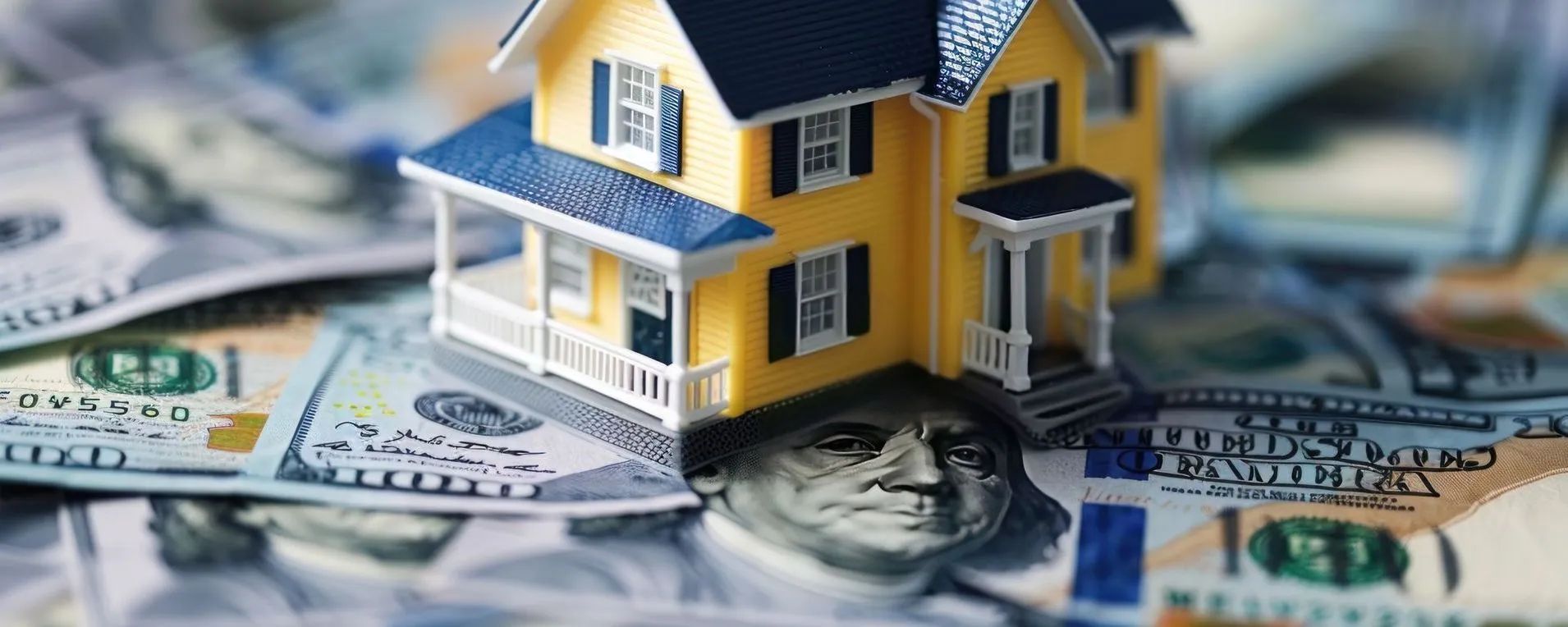 House sitting on money