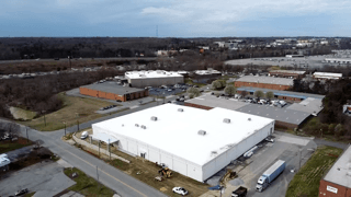 Aerial View of a Warehouse — Kernersville, NC — Bar Roofing & Maintenance