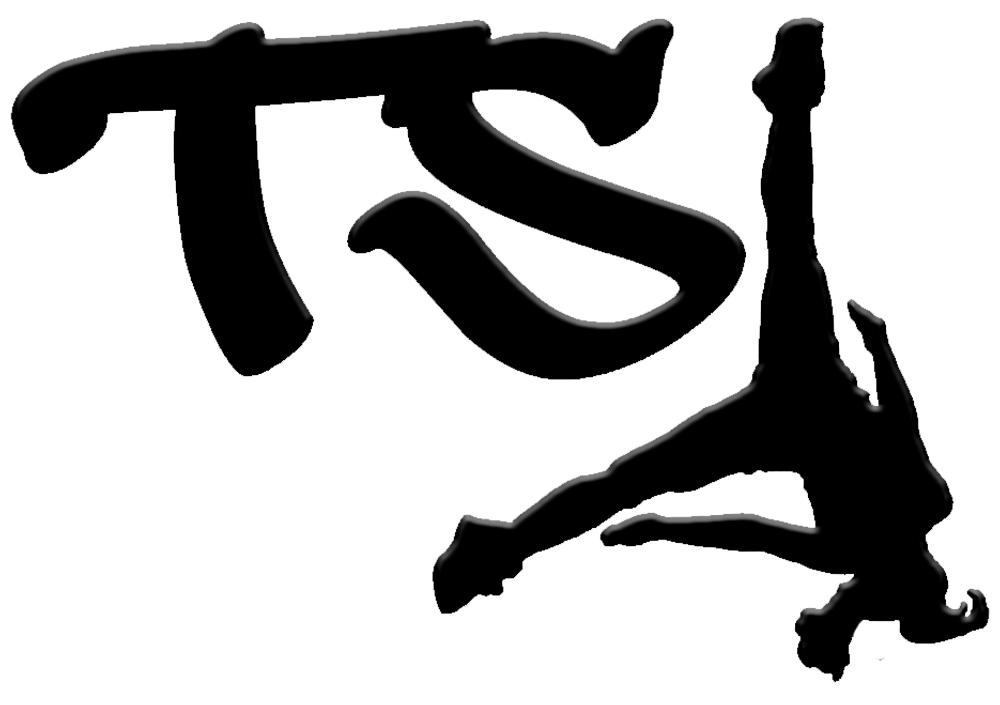 Tumble and Stunt aerial logo in black
