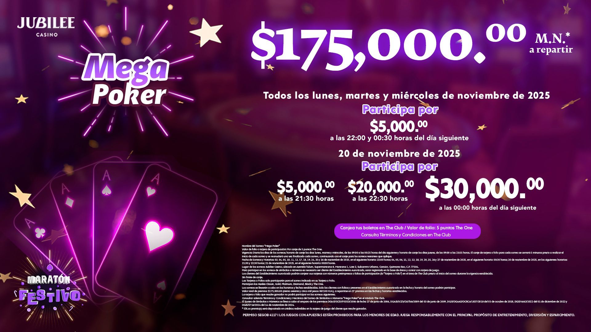 Sorteo Mega Poker