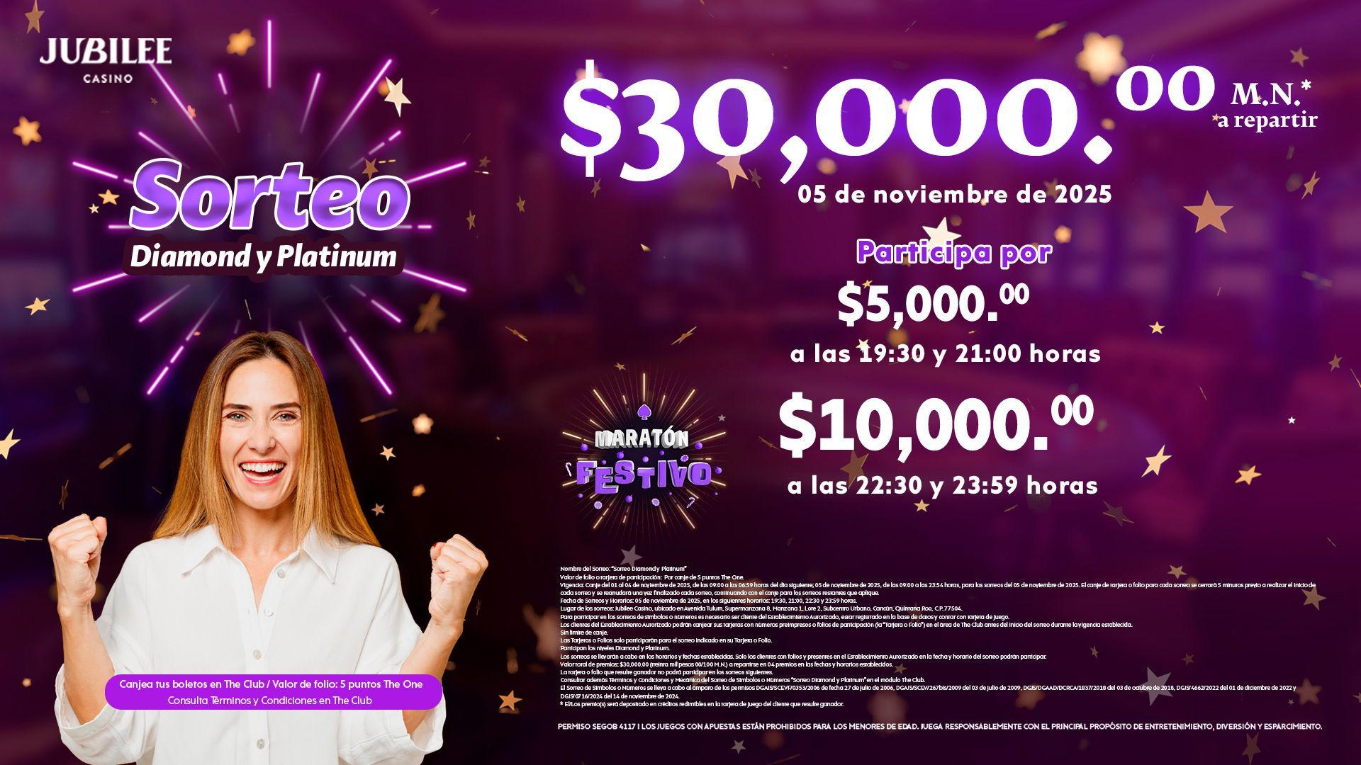 Sorteo Diamond y Platinum