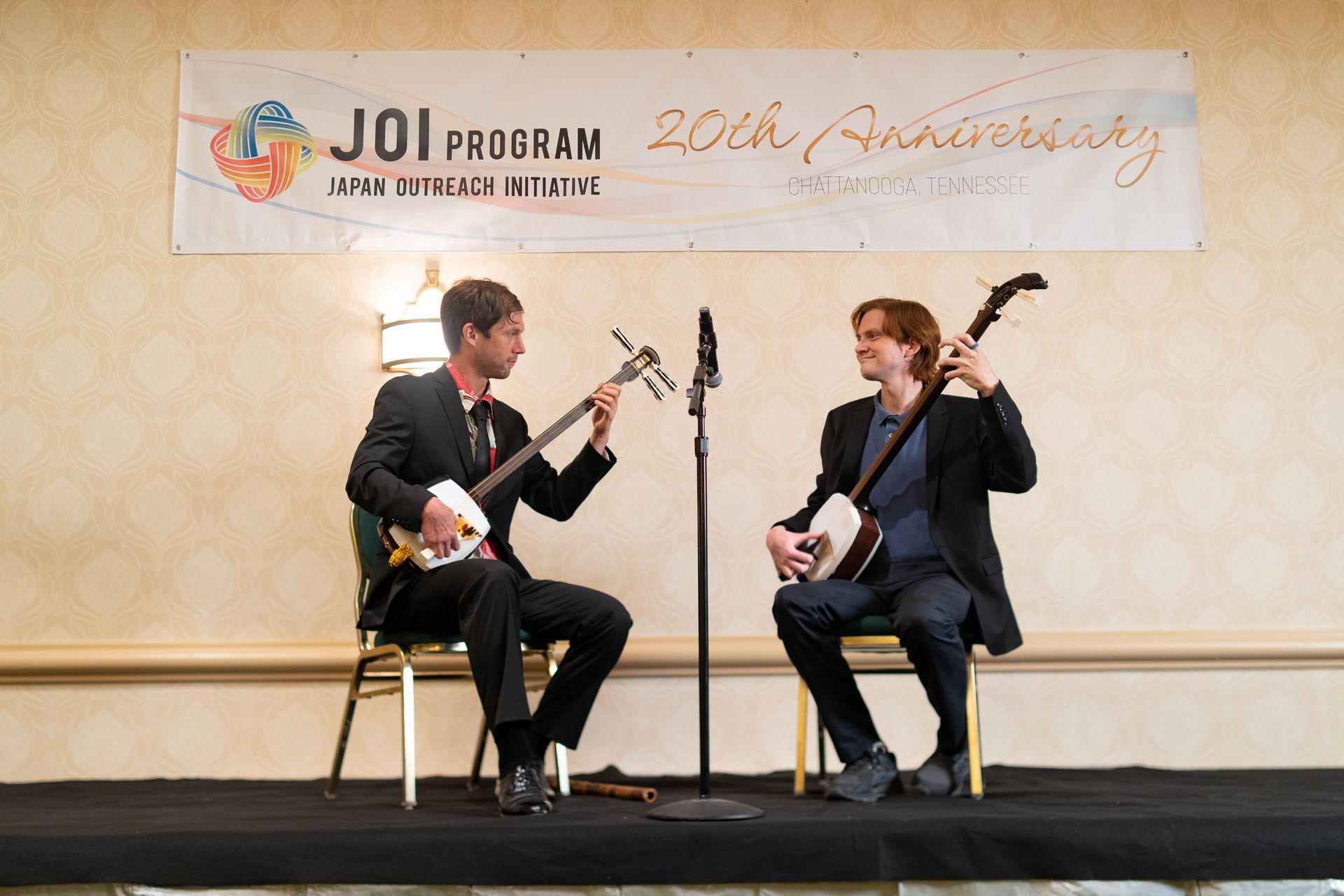 Musicians performing at JOI