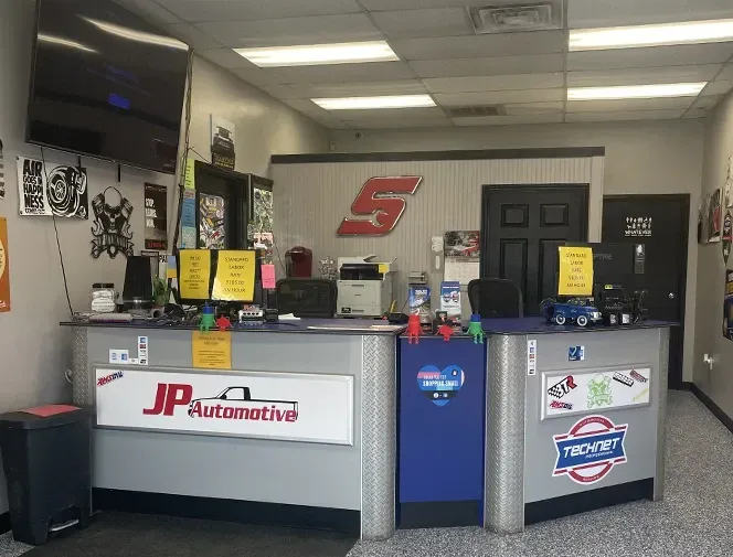 Inside our Shop our Receptionist Front Desk | JP Automotive & Repair LLC