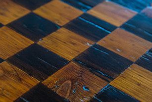 Close-up of a chessboard