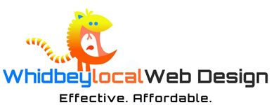 Whidbey local web design effective affordable logo