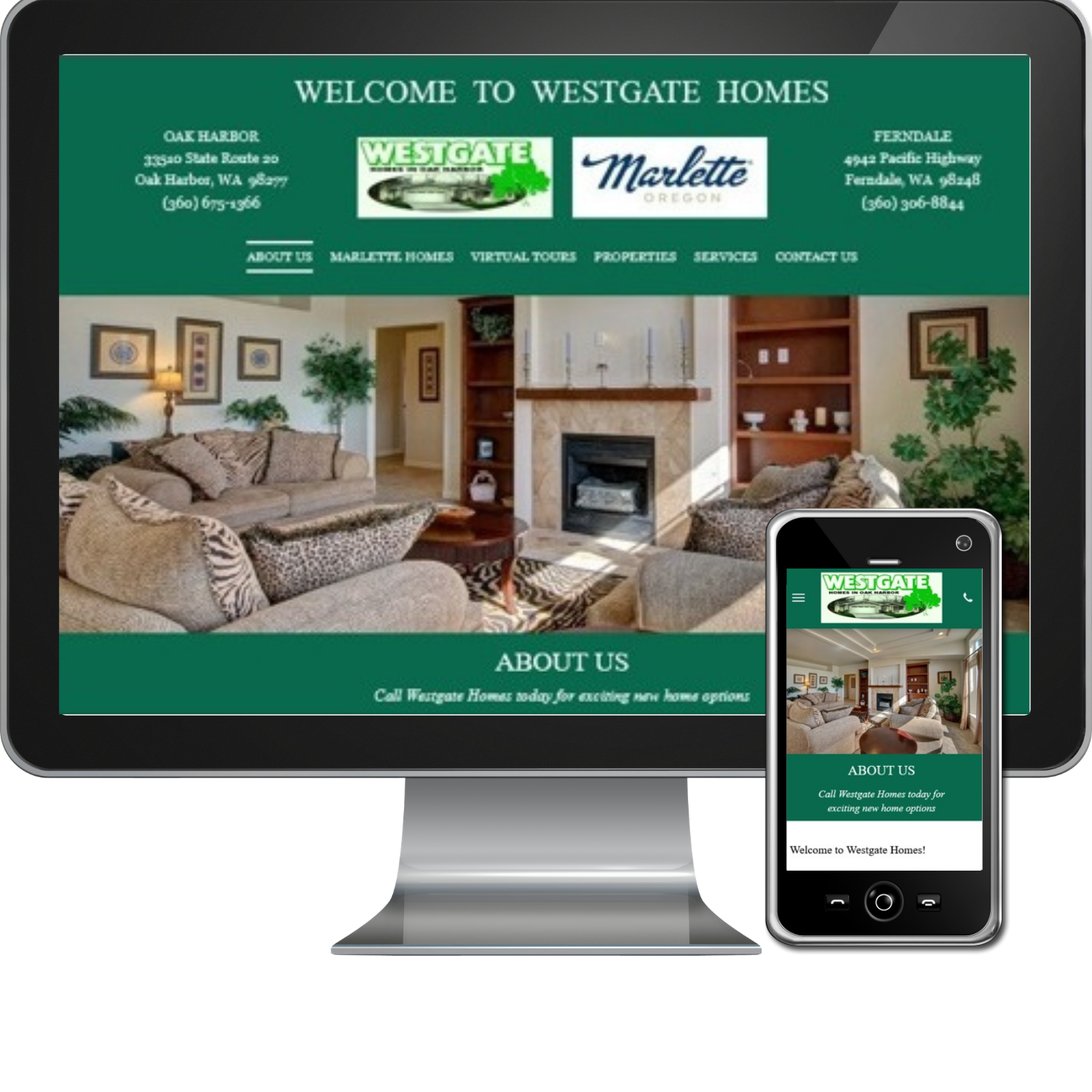 Welcome to westgate homes is displayed on a computer screen