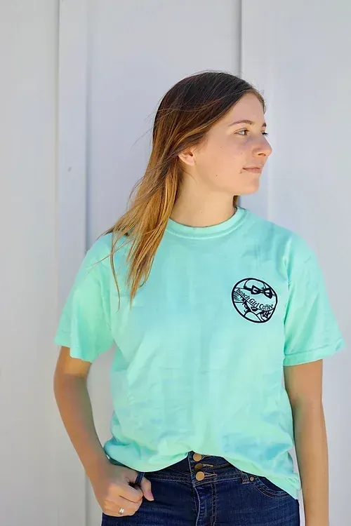 Beach Girl Coffee Tee (Green)