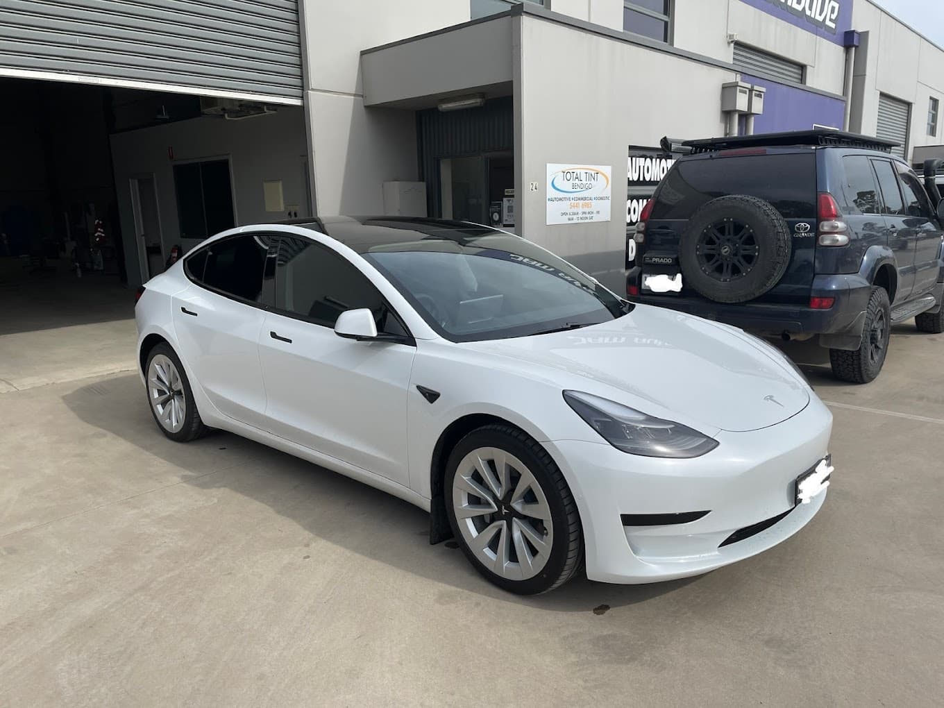 Tesla with Nano Ceramic Car Window Tinting — Total Tint Bendigo in East Bendigo, VIC