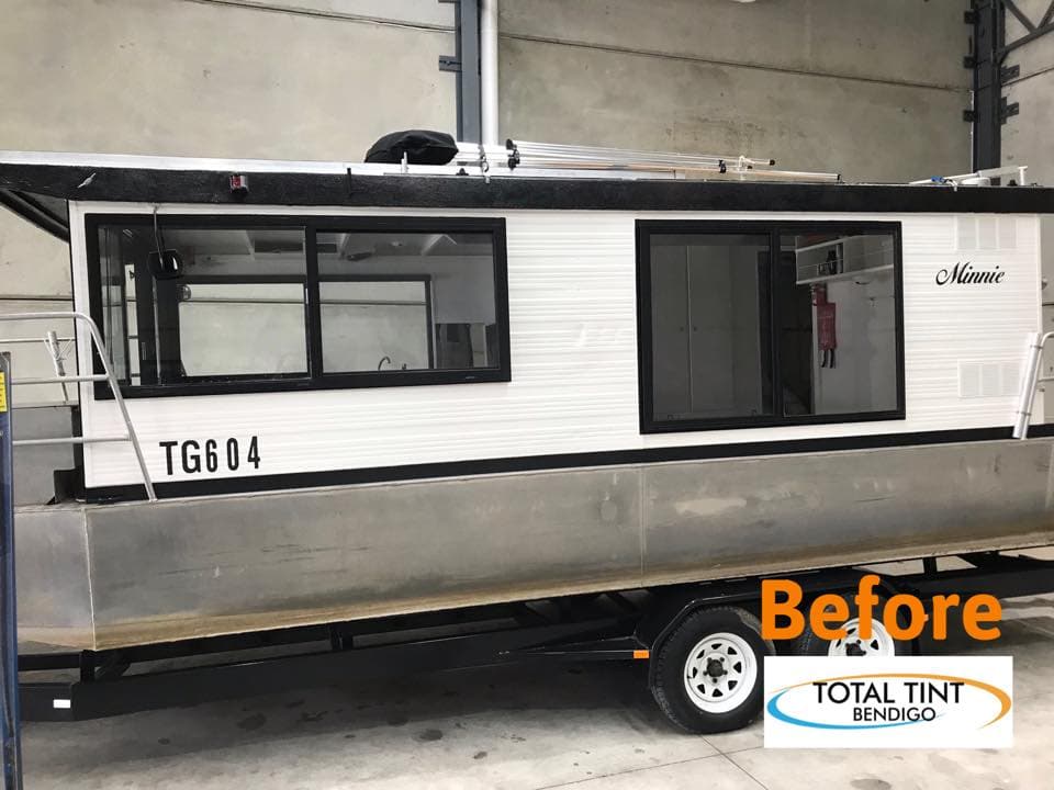 Before Tinted Windows of Trailer House — Total Tint Bendigo in East Bendigo, VIC