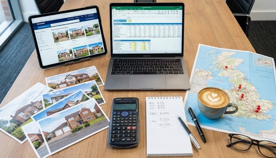 LAT Property Investments carrying out a property deal sourcing investigation