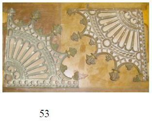 A picture of a piece of art with the number 53 on it