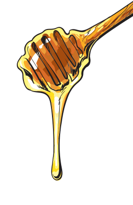 Dripping honey