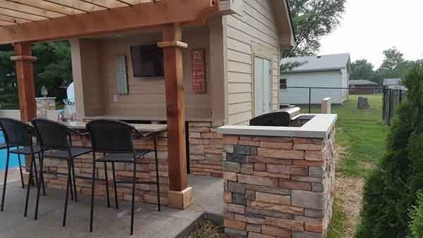 House patio — Whiteland, IN — Cade Masonry, Inc.