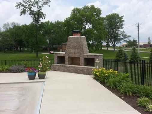 Fireplaces in open area — Whiteland, IN — Cade Masonry, Inc.