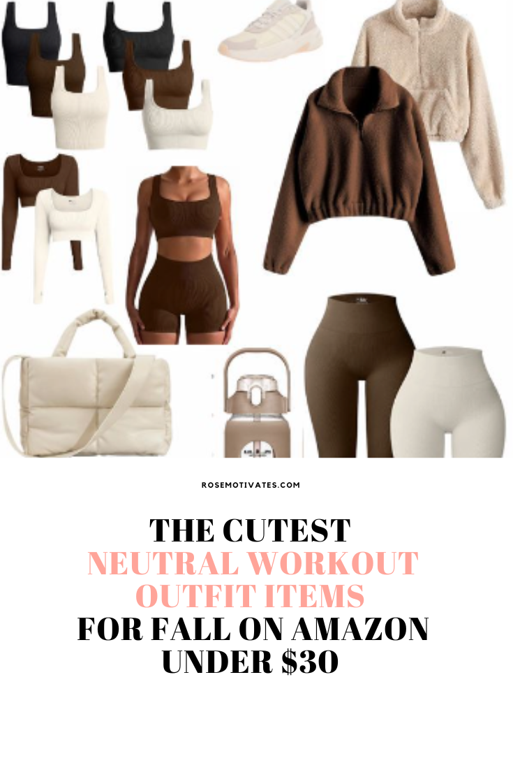 The Cutest Neutral Workout Outfit Items for Fall on Amazon Under $30 - RoseMotivates