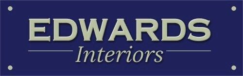 Blue and Silver Edwards interiors Logo