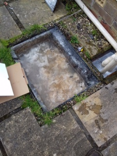 External Drain Blockage With Waste