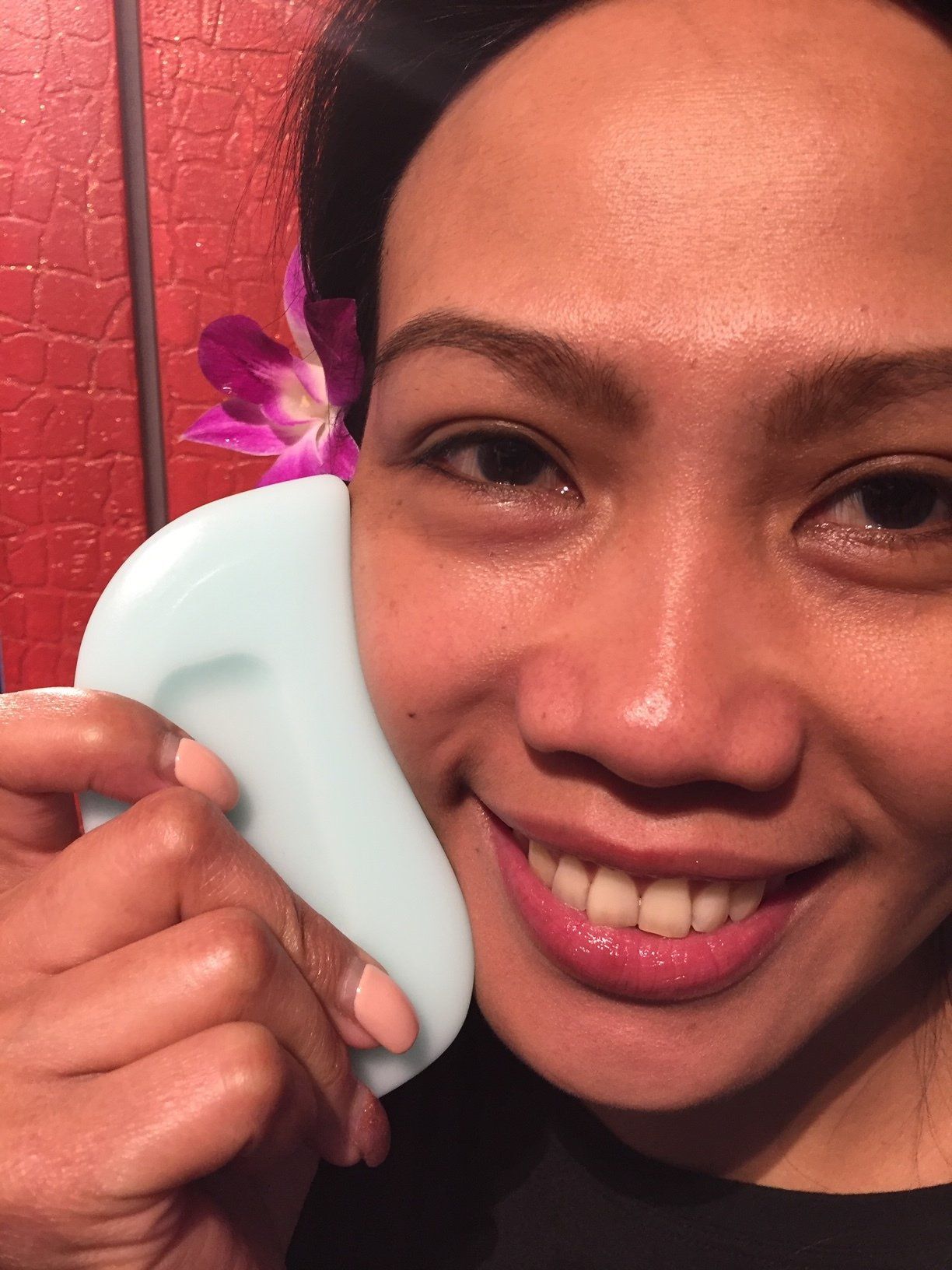 Fasciadisc für die Selbstmassage im Gesicht