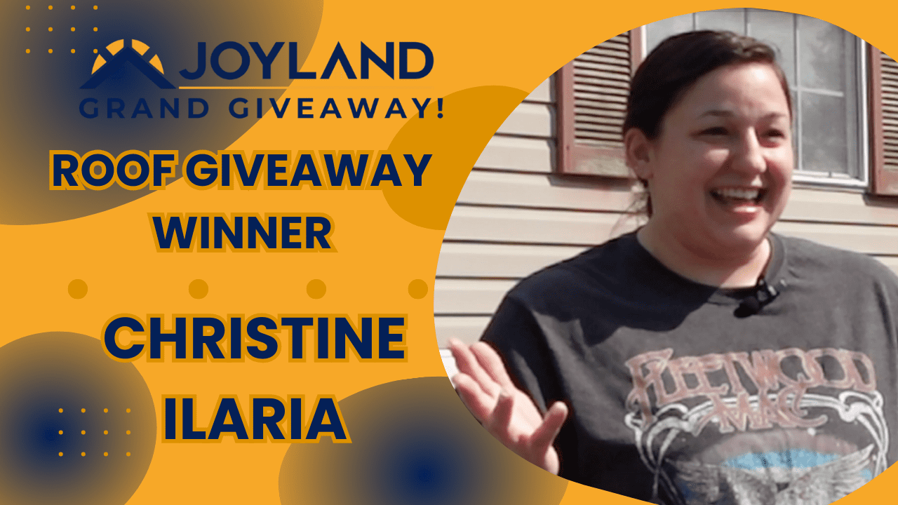 Woman, Christine Ilaria, smiles outdoors. Text: 