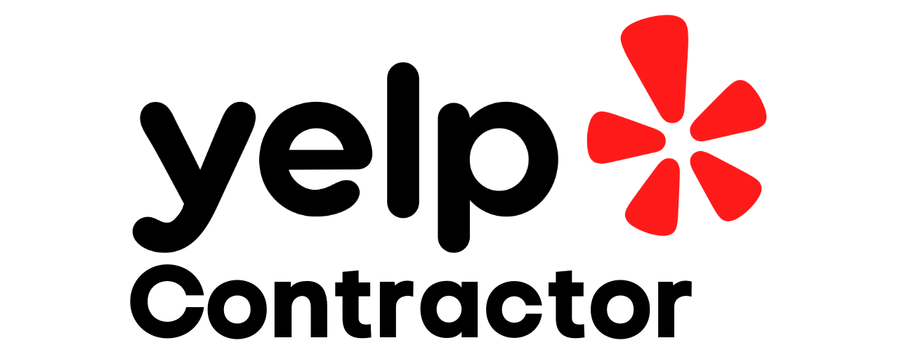 Yelp Contractor logo: Black 