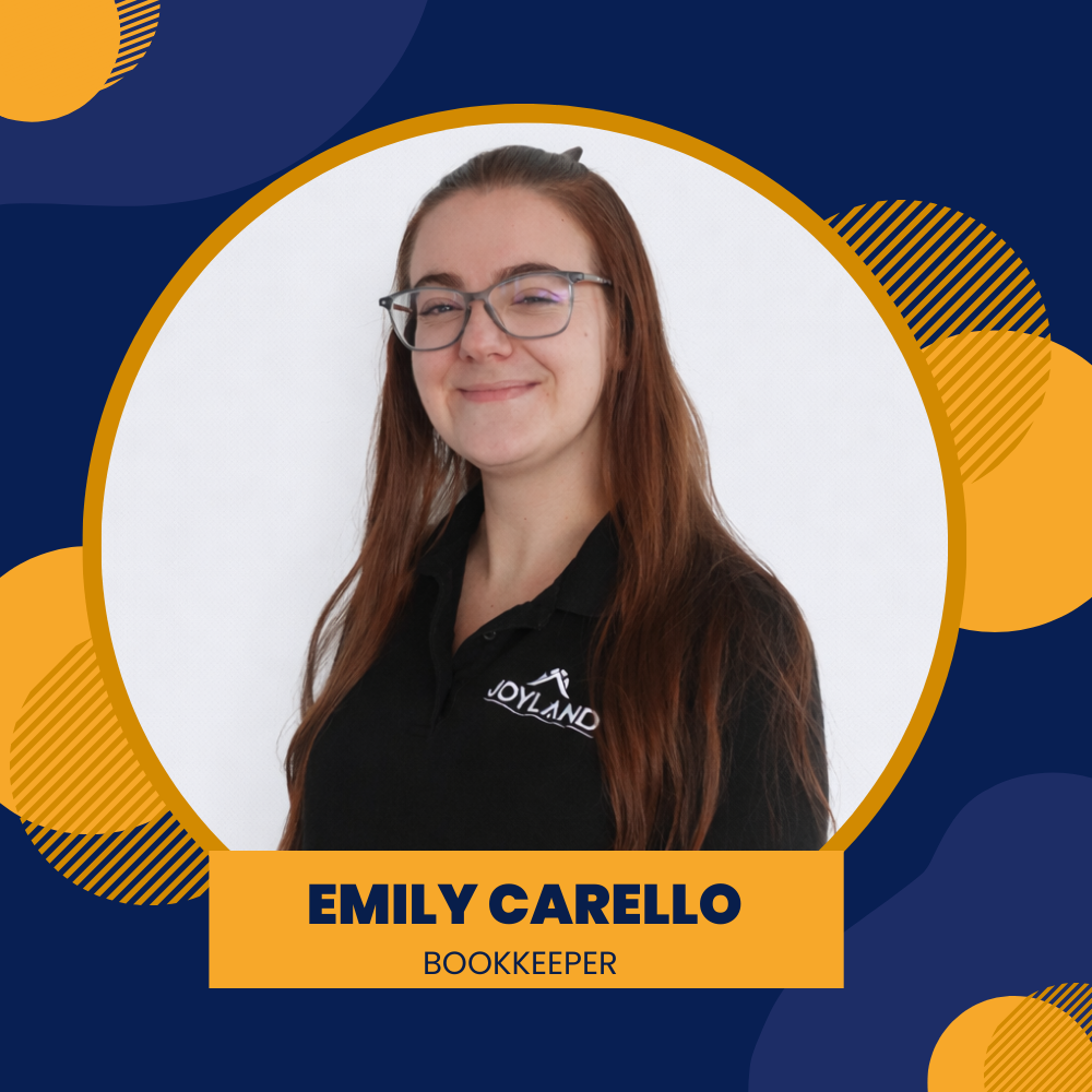 Logo for Joyland Roofing featuring a house outline and