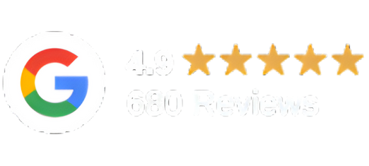 Google logo with 4.9 stars and 560 Reviews.