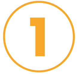 Number 1 inside an orange circle.