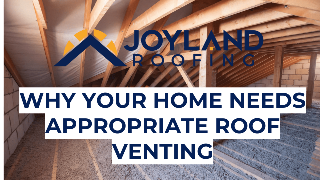 Attic interior with text overlay: 