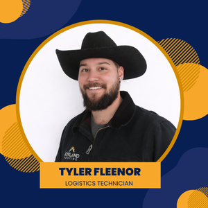 Joyland Roofing logo with a blue and yellow design. The logo includes a roof outline with a sun above it. Tyler Fleenor