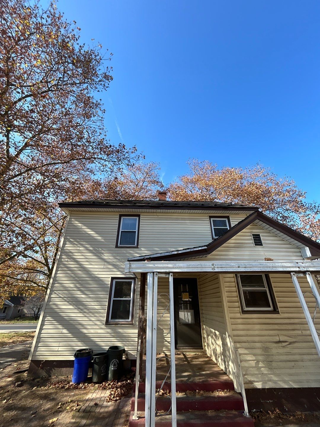 Residential home receiving a complete asphalt roof restoration on North 7th Street in Jonestown, PA.
