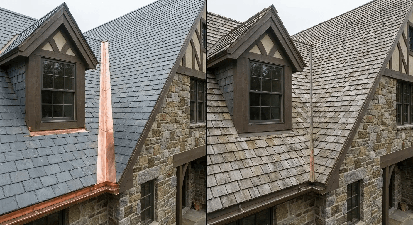 Open valley construction method detail