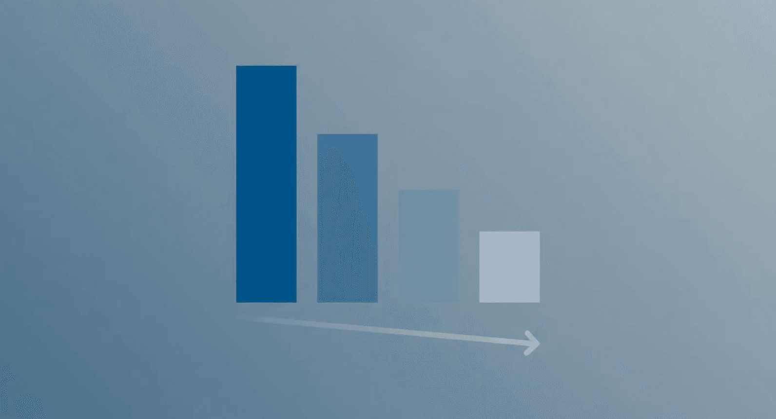 Declining bar chart showing how warranty coverage erodes over the life of a roof
