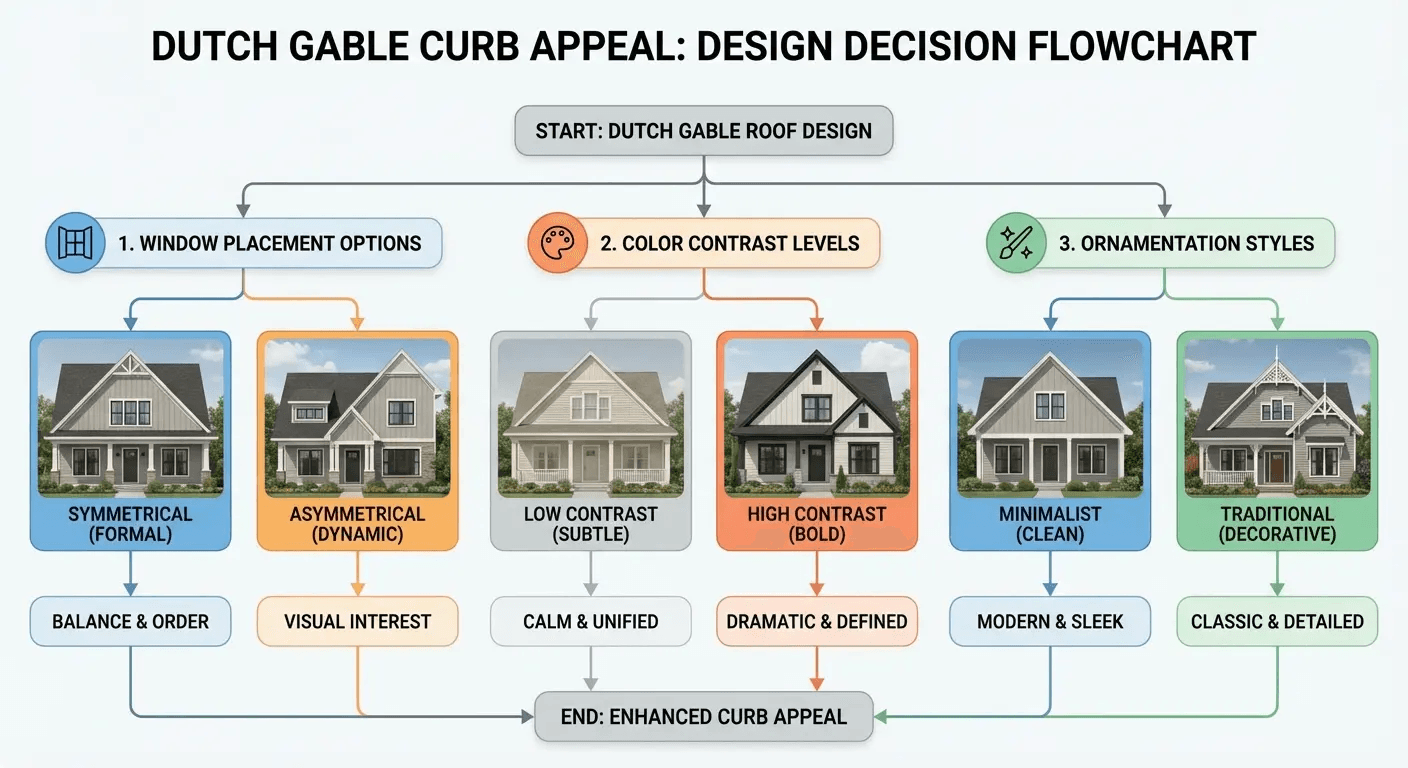 Dutch gable roof design variations